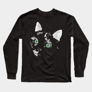 this is my cat, her name is monster Long Sleeve T-Shirt